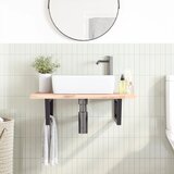  Nosači polica za umivaonik 2 kom crni trapezni čelični Crna 15 x 40 cm | shoptok.hr