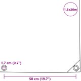 CERADA 650 g/m² 1,5 x 20 m plava | shoptok.hr