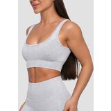GymBeam Lift Seamless Sports Bra Grey