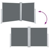  Uvlačiva bočna tenda 120 x 600 cm antracit | shoptok.hr