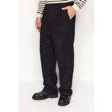 Trendyol Men's Black Wide Leg Wide Fit Baggy Cachet Thick Winter Trousers | Shoptok.si