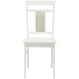  Stolac za blagovanje 2 pcs Bijelo Čvrsto drvo | shoptok.hr