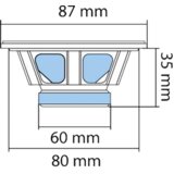 Sal Auto zvučnici, set, 87mm, 2x35W, 4 Ohm - BK 087 | Eponuda.com