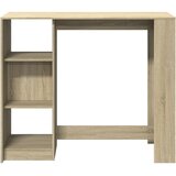  Barski stol s policom boja hrasta 124x46x103,5 cm drveni | shoptok.hr