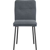 vidaXL Jedilni stoli 4 kosi temno siv žamet | Shoptok.si
