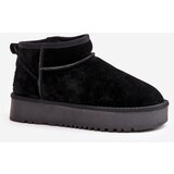 Boto Women's Suede Snow Boots On Platform Black Nereviana | Shoptok.si