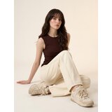 Sinsay Wide-leg mid waist traperice s dekorativnom pletenicom na nogavici | shoptok.hr