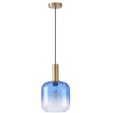  Luster na sajli TOPAZ 1xE27/15W/230V plava/dimljena prečnik 20 cm | Eponuda.com