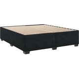  Boxspring krevet s madracem Crna 200 x 200 cm Baršun | shoptok.hr