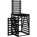  Spremište za kantu za smeće crno 84x90x128,5 cm od borovine | shoptok.hr