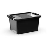 Kis Crna plastična kutija za pohranu s poklopcem 36,5x26x19 cm Bi-Box S – | shoptok.hr