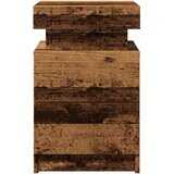  Noćni ormarići 2 kom s LED boja staro drvo 35x39x55 cm drveni | shoptok.hr