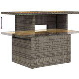  Vrtni stol sivi 100x55x73 cm od poliratana i bagremovog drva | shoptok.hr