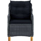  Jedilna garnitura 5-delna temno siva | Shoptok.si