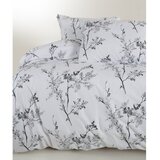 Mila Home Luxury Bijela/siva posteljina za krevet za jednu osobu od renforce pamuka 140x200 cm White Floral – | shoptok.hr
