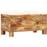  Klupa za pohranu od masivnog obnovljenog drva 80 x 40 x 40 cm | shoptok.hr