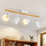 Nettlife Vintage E14 nastavljiva stropna svetilka s 4 plameni z visokokakovostnim dizajnom iz zrnatega lesa, (22116727) | Shoptok.si