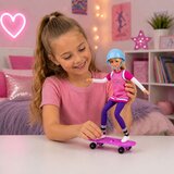 Anlily lutka s ljubičastim setom skateboarda, kacige i duge majice s kapuljačom | shoptok.hr