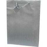  Vrečka darilna 330x457x102 platificirana mat promocija - srebrna Cene