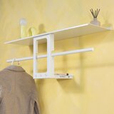 Spinder Design Bel jeklen stenski obešalnik s polico 100 cm Luno Small – | Shoptok.si