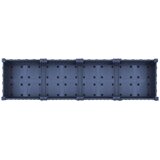  Vrtni saksija s kotačima Plavo Sivo 160 x 40 x 33 cm PP | Eponuda.com