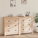  Komoda 140 x 35 x 80 cm od masivne borovine | shoptok.hr