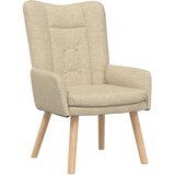 vidaXL Opustajuća Fotelja Krem Tkanina | shoptok.hr