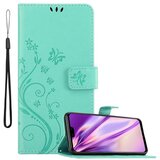 Cadorabo Huawei Y9 2019 v klasično srebrno - ovitek v cvetličnem dizajnu z magnetnim zapiranjem, stoječo funkcijo in režami za kartice, (20563844) | Shoptok.si