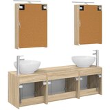  Set ormarića za kupaonicu 5 kom. Hrast sonoma Konstruirano drvo | shoptok.hr