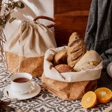 NUTS Košara, vrečka za kruh Nut 24xh25cm / krem / bombaž, pluta, (5000198346) | Shoptok.si