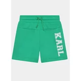 Karl Lagerfeld Kids Športne kratke hlače Z30025 D Zelena Regular Fit