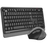 A4Tech Bezicna tastatura US-LAYOUT + bezicni mis USB, Grey FG1035 | Eponuda.com