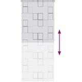  Roleta za tuš 100 x 240 cm s uzorkom kvadrata | shoptok.hr