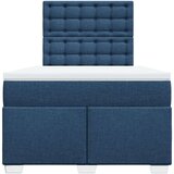 vidaXL Krevet s oprugama i madracem plavi 120 x 190 cm od tkanine | shoptok.hr