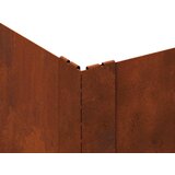  Ograda oko Travnjaka 100 x 100 x 20 cm Čelik Rđa | Eponuda.com