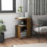 The Living Store stranska mizica dimljeni hrast 36x30x56 cm konstruiran les - stranska mizica, (21836713) | Shoptok.si