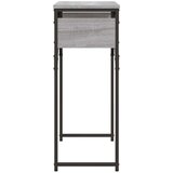  Konzolni stol s policama siva boja hrasta 75x30x75 cm drveni | shoptok.hr