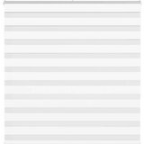 vidaXL Zebra senčilo bela 145x150 cm tkanina širina 140,9cm poliester | Shoptok.si