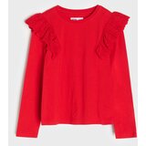 Sinsay Pamučna majica s ukrasnom čipkom | shoptok.hr