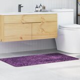 vidaXL Vijolična Mikrovlakna 70 x 120 cm Nedrseča Kopalniška preproga | Shoptok.si