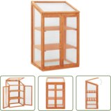 The Living Store Rastlinjak 60x45x100 cm borovina - Rastlinjak, (21745024) Cene
