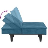  Raztegljiv kavč z držali za skodelice moder žamet, (20697865) | Shoptok.si
