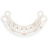 MeowBaby Ljuljačka od bijelog/sivog borovog drva 39x75x38 cm Montessori - | shoptok.hr