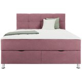 Mömax Postelja Boxspring Oviedo, Vinsko Rdeča, 180x200 | Shoptok.si