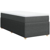 Maison Chic Box spring postelja - Vzmetna postelja z vzmetnico temno siva 90x190 cm blago SL22861, (21891640) Cene