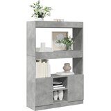  Visoka komoda boja betona 92x33x140 cm od konstruiranog drva | Eponuda.com