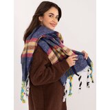 Wool Fashion Italia Scarf-AT-SZ-231501.49-navy blue | shoptok.hr