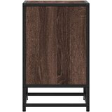 vidaXL Nočna omarica 2 kosa rjavi hrast 40x31x50 cm inž. les in kovina | Shoptok.si