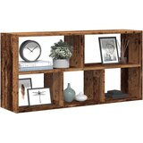 vidaXL Stenska polica star les 100x25x50 cm inženirski les Cene