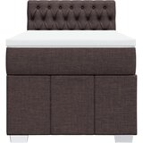  Krevet s oprugama i madracem tamnosmeđi 100 x 200 cm od tkanine | shoptok.hr